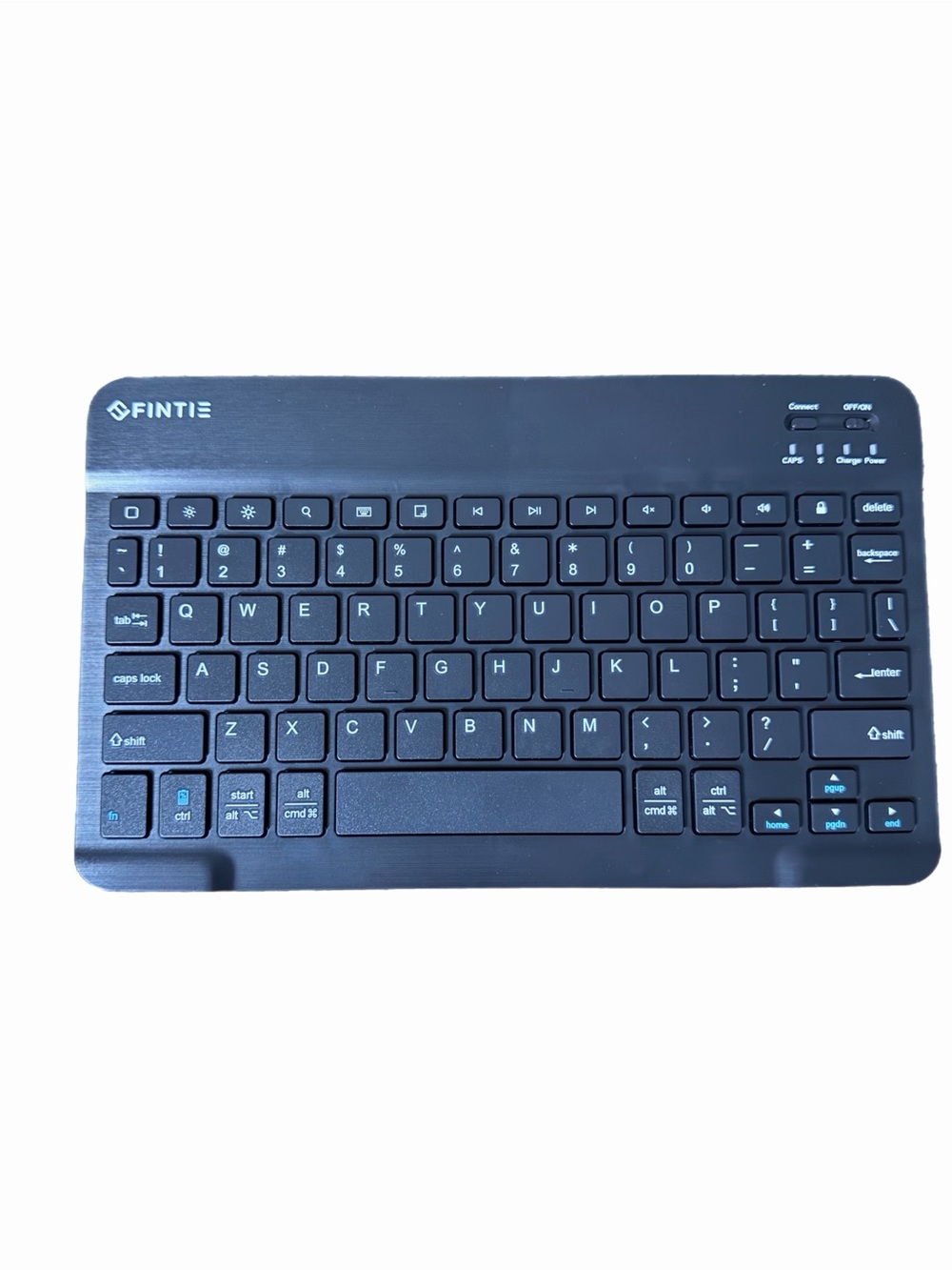 Black Bluetooth Keyboard for Tablets - Slim Wireless Keyboard